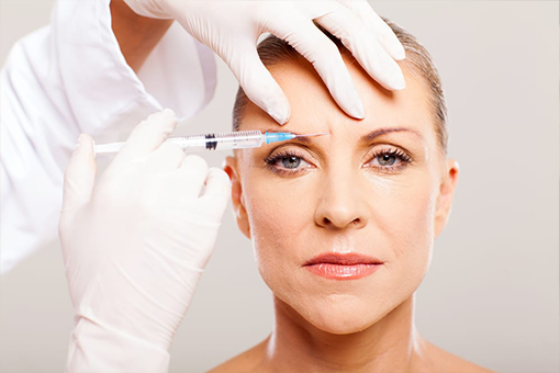 Anti wrinkle injections for the face