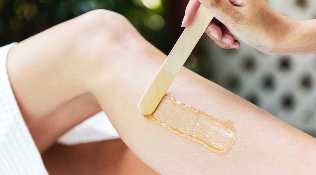 Waxing for hair removal